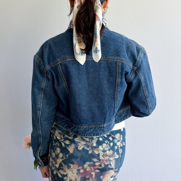 J'adore Jean Jacket Dark Wash Denim - Picture 4 of 16